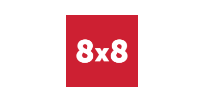 8x8 logo — authorized TRICOM reseller